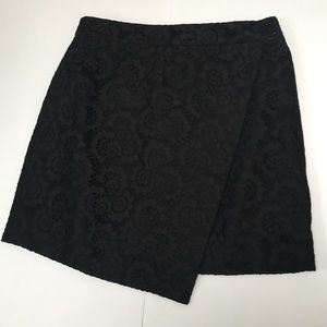 👛Madewell lace asymmetrical skirt in BLACK S 6 👛